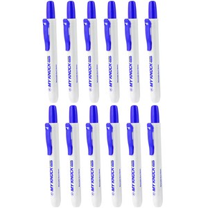 마이펜 마이노크 보드마카 M, BLUE, 12개
