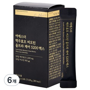 에스더포뮬러 여에스더 맥주효모 비오틴 울트라 케어 5200 맥스, 14회분, 6개