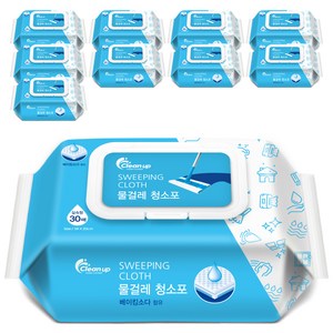 Cleanup 물걸레 청소포 실속형 30p, 10개
