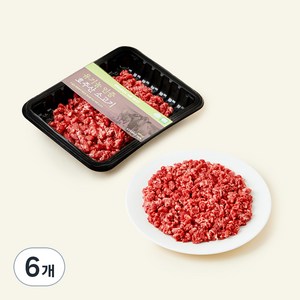 유기농 호주산 소고기 다짐육 (냉장), 200g, 6개