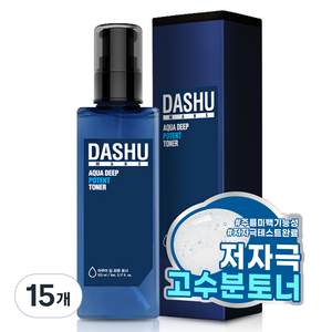 다슈 맨즈 아쿠아 딥 포텐 토너, 15개, 153ml