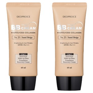 디오프러스 콜라겐 매직 비비크림 SPF50+ PA++++, 23호샌드베이지, 60ml, 2개