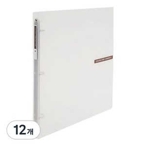 에코청운 칼라칩 미니 O링 바인더 3공 A4 2cm, 투명, 12개