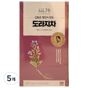 쌍계명차 김동곤 명인이 만든 도라지차, 700mg, 100개입, 5개