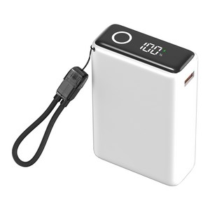 조이트론 울트라 초미니 초경량 고속충전 보조배터리 20000mAh, 화이트, POCKETMAX200