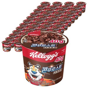 콘푸로스트 다크초코 컵 시리얼, 40g, 48개