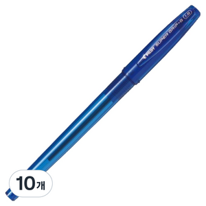 파이롯트 슈퍼그립 G 캡식 볼펜 1.6mm, 블루, 10개
