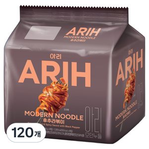 팔도 아리 모던누들 후추라볶이 140g, 120개