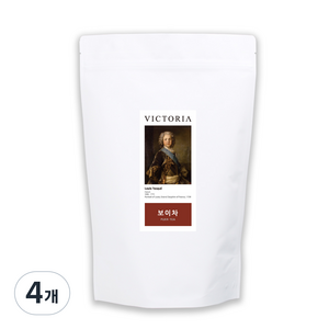 빅토리아 보이차 티백, 1g, 100개입, 4개