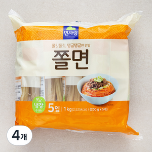 면사랑 냉장 쫄면 사리 5입, 1kg, 4개