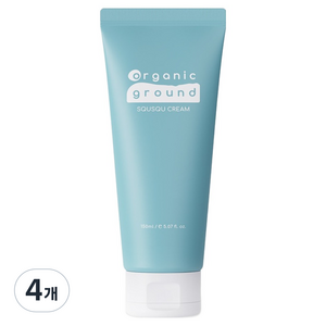 오가닉그라운드 스쿠스쿠 고보습 대용량 크림, 150ml, 4개
