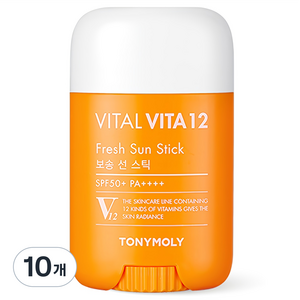 토니모리 바이탈 비타12 보송 선스틱 SPF50+ PA++++, 22g, 10개