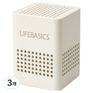 라이프베이시스 강력 무향 탈취박스 베이지, 138.5g, 3개