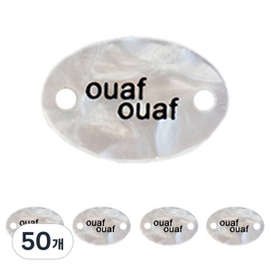 yarna OUAF 자개 라벨, 혼합색상, 50개