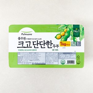 풀무원 크고 단단한 두부, 1kg, 1개