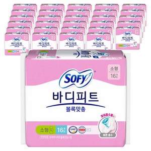 바디피트 볼록맞춤 생리대 날개형, 소형, 16개입, 30개