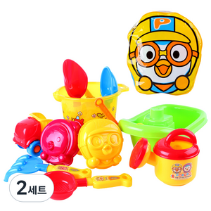 뽀로로 가방 모래놀이, 혼합 색상, 680g, 2세트