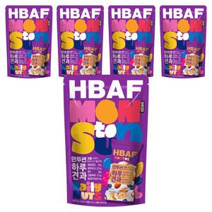 바프 먼투썬 하루견과 퍼플 믹스넛, 200g, 5개