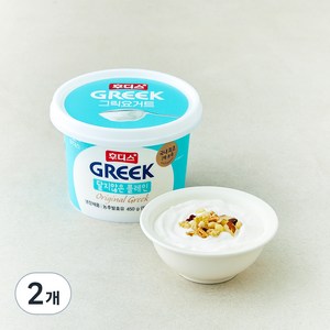 후디스그릭요거트 일동후디스 그릭요거트 달지않는 플레인, 450g, 2개 골드박스 특가