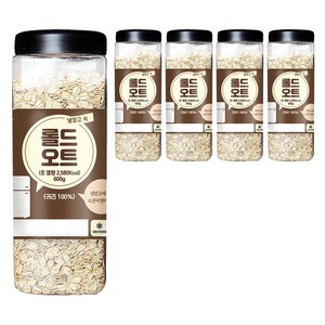 냉장고쏙 롤드 오트, 600g, 5개