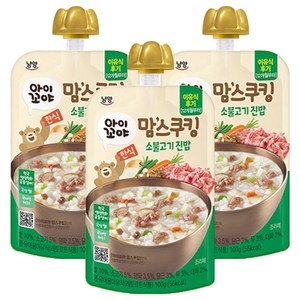 맘스쿠킹 이유식, 100g, 3개, 소불고기 진밥