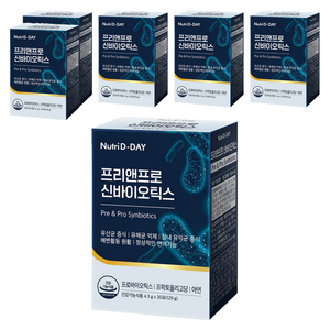 뉴트리디데이 프리앤프로 신바이오틱스, 129g, 6개