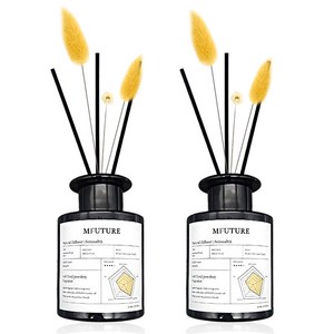 엠퓨처 프리미엄 화장실 실내 방향제 디퓨저 + 리드꽃 랜덤발송 2p 세트, 센슈얼05, 150ml, 1개