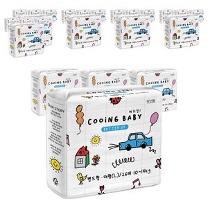 Cooing 쿠잉 유아용 베러업 밴드, 대형(L), 624매