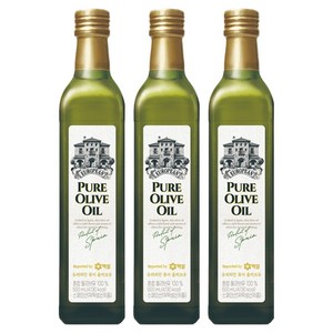백설 CJ 백설 유러피안 퓨어 올리브유, 500ml, 3개
