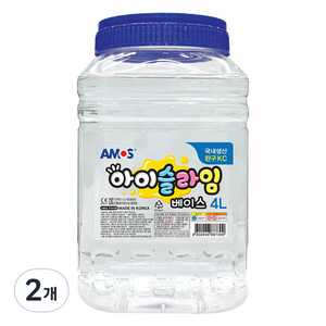 아모스 아이슬라임 베이스 물풀, 4L, 2개