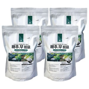 가든필리아 텃밭 알갱이 배추무비료, 4개, 1kg