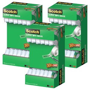 스카치 매직 테이프 세이빙팩 12mm x 11m 104-12, 36개
