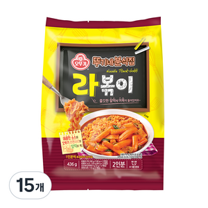 오뚜기 뚜기네분식집 라볶이, 15개, 436g