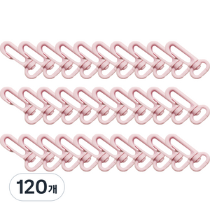 플라스틱 고리 13mm, 120개, 7 베이비핑크