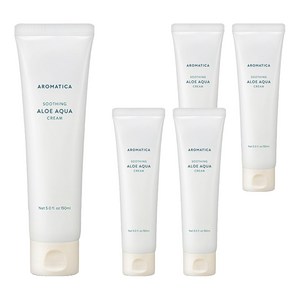 아로마티카 수딩 알로에 아쿠아 크림, 150ml, 5개