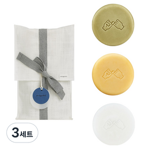 동구밭 헤어케어 선물 중건성 샴푸바 + 지성용 샴푸바 + 트리트먼트바 + 선물포장 세트, 3세트