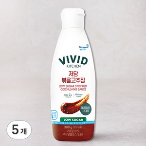 비비드키친 저당 볶음고추장, 300g, 5개