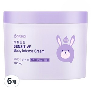 베비언스 세상순한 센서티브 베이비 고보습 크림, 500ml, 6개