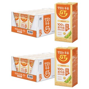 맛있는두유GT 달콤한맛 저당, 190ml, 48개