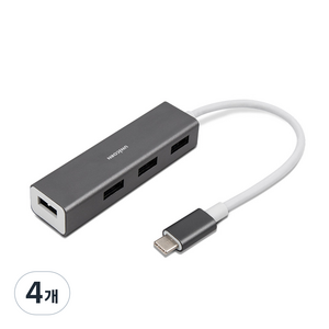유니콘 C타입 USB 3.0 4포트 무전원 USB허브 TH-400C, 혼합 색상, 4개