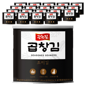 광천김 곱창캔김, 30g, 20개