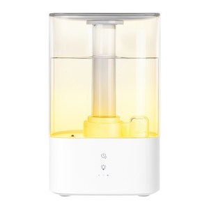 홈플래닛 손쉬운 통세척 무드등 글래시 초음파 가습기 3.8L, 화이트, H230T
