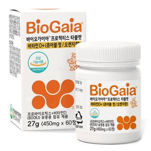 바이오가이아 프로텍티스 타블렛 프로바이오틱스 비타민 D 27g, 60정, 1개