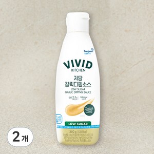 비비드키친 저당 갈릭디핑소스, 250g, 2개