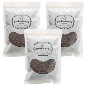 쿠킹스토리 칼리바우트 다크 청크초콜릿 초코칩, 200g, 3개