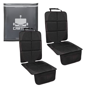 카템 베베카 카시트 보호매트 CT139, 블랙, 2개