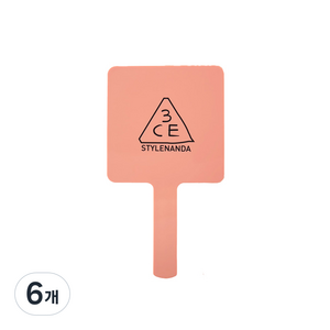 3CE 무드 레시피 사각 손거울, ROSE BEIGE, 6개