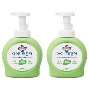 아이깨끗해 항균 폼 핸드솝 청포도향, 490ml, 2개