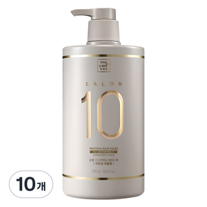 미쟝센 살롱10 단백질 에센스 헤어팩 극손상 모발용, 990ml, 10개