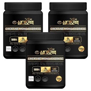 삼대오백 크레아틴 모노 하이드레이트, 300g, 3개